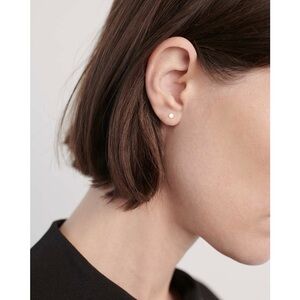 NWT Kathleen Whitaker Sequin Stud Authentic Gold Earrings 3m (retails at $140)